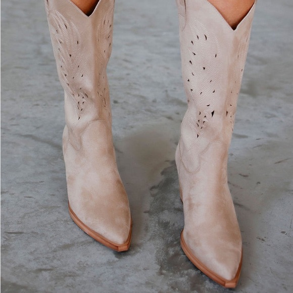 Mi.iM Olivia Western Boot in Beige - Picture 2 of 4